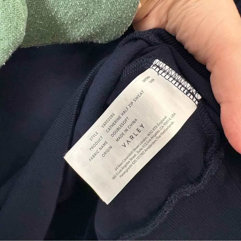 Catherine Half-Zip Sweater Pullover in Navy - Picture 5 of 10